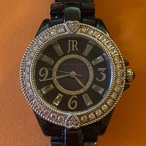 Judith Ripka Ceramic and Stainless Steel Watch